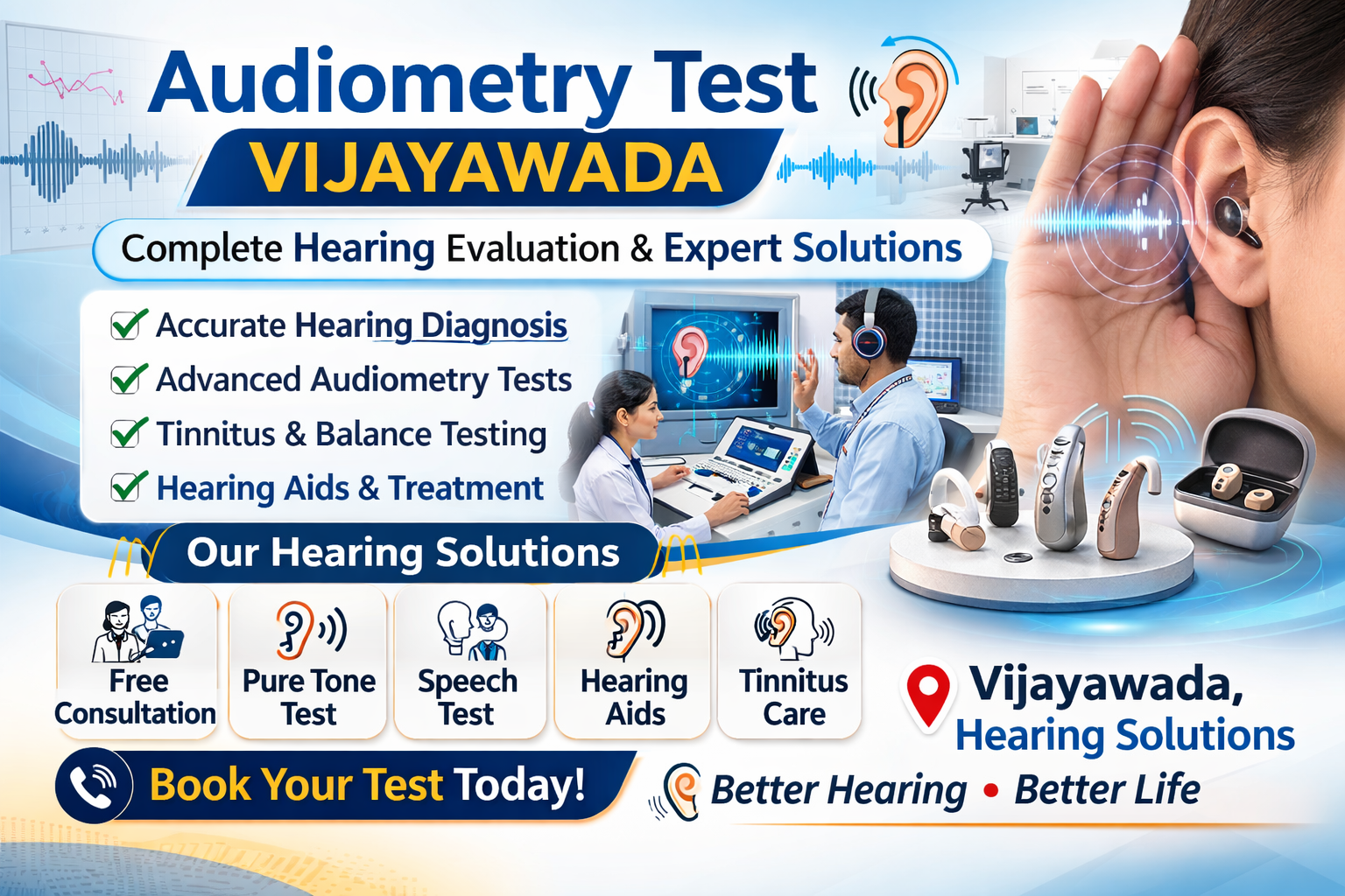 Audiometry Test Vijayawada, Everything You Need to Know Before Booking Your Hearing Check